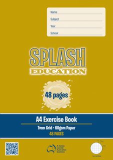 Splash A4 48pg 7mm Grid Book