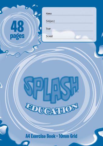 Splash A4 48pg 10mm Grid Book