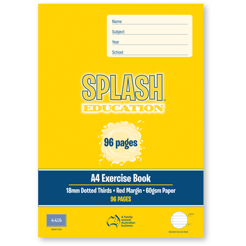 Splash A4 96pg 18mm D/T's Ex Book