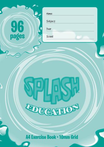 Splash A4 96pg 10mm Grid Book