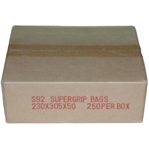 Supergrip (Zip-Lock) Bags 230x305 Pkt/250 (6)