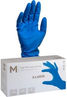 M Hi Risk Glove Xtra Large Powder Free 50/packet