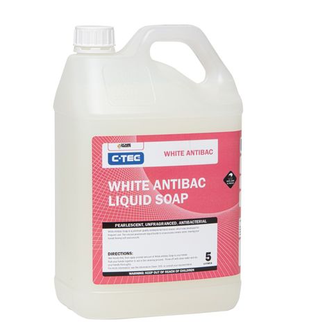C-Tec White Anti Bac Liquid Flowing Soap 5L