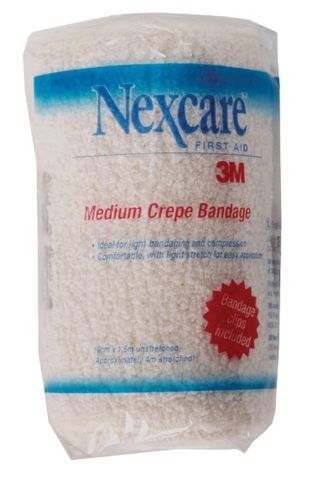 Bandage Medium Crepe Nexcare  100m x 1.6m Unstretched