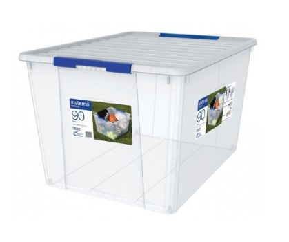 Sistema Large Storage Organiser Base & Lid 90L