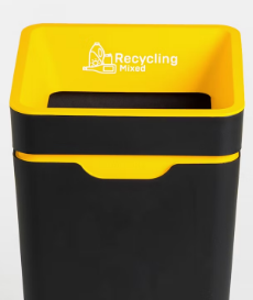 Method Open Lid Recycling Bin Yellow Mixed Recycling 60L