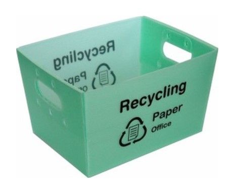Deskside Recycling Tray Green 330mm x 240mm x 215mm FT141
