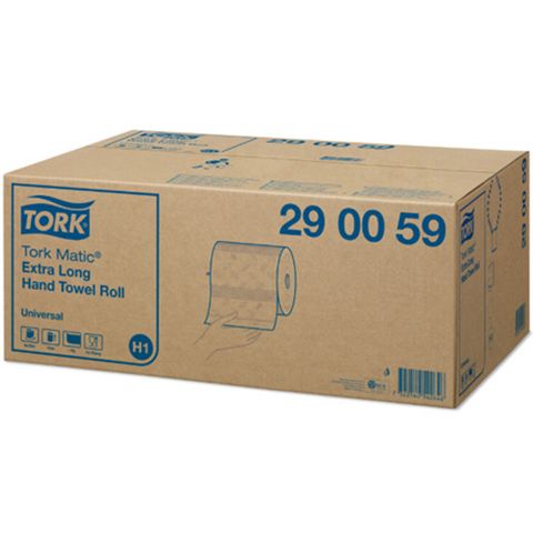 Tork H1 Matic 1Ply Universal Extra-Long Paper Towel Roll Ctn/6 (290059)