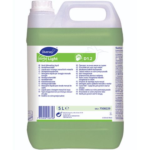 Diversey D1.2 Suma Light General Dishliquid Detergent 5L