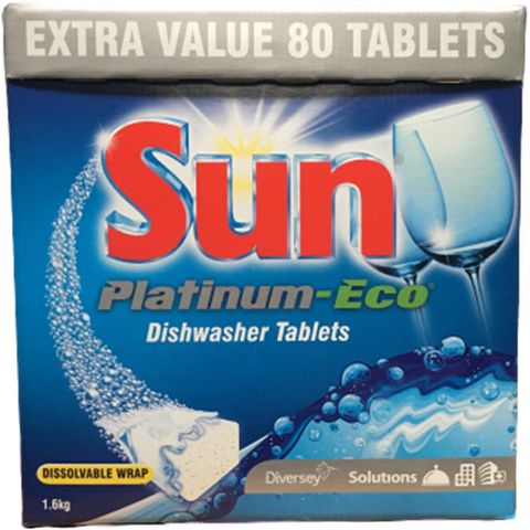 Diversey Sun Platinum Eco Dishwash Tablets Box/70