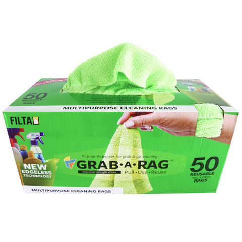 Grab - A - Rag 50PK Microfibre Rags 30x3