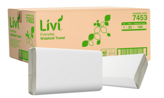 Livi 1ply Widefold Paper Towels Ctn/20 (7453)