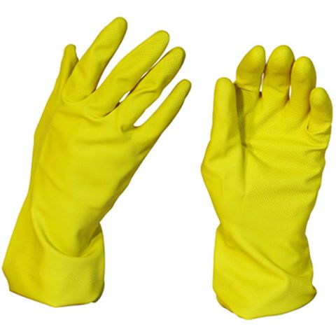 Gloves Rubber Household Yellow PAIR