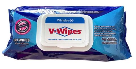 V-Wipes AntibaCtnerial Disinfectant Wipes Pk/80