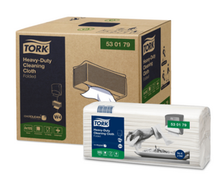 Tork W4 1ply Folded Heavy Duty Cloths Ctn/420 sheets (530179)
