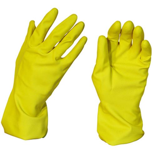 Gloves Rubber Household Yellow PAIR