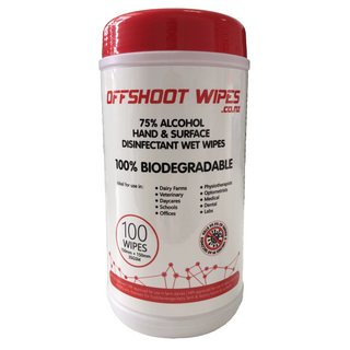 Offshoot 75% Alcohol Wipes Tub/100