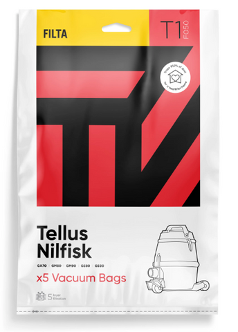 Nilfisk GA70/GS80 Vacuum Bags Pk/5