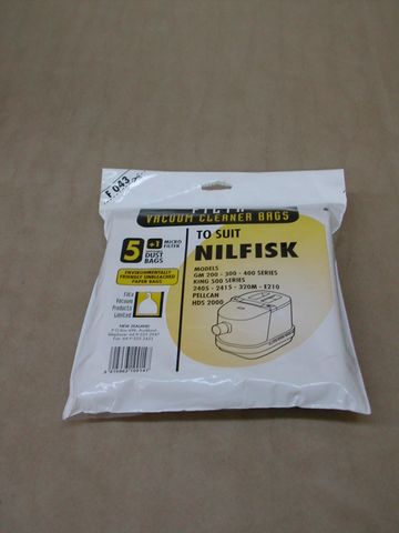Nilfisk GM200/300 Dustbags pkt - 5/packet