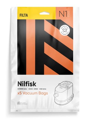 Nilfisk GM200/300 Dustbags pkt/5