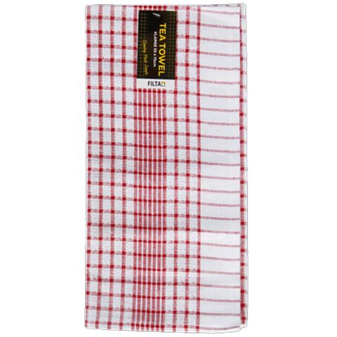 Tea Towels XL Red Commercial