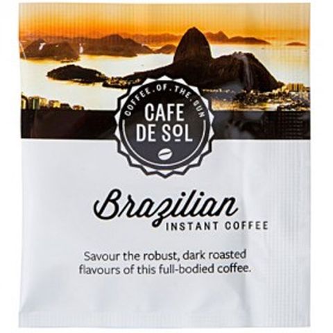 Healthpak Cafe de Sol Brazilian Freeze-Dried Coffee Satchets ctn/500