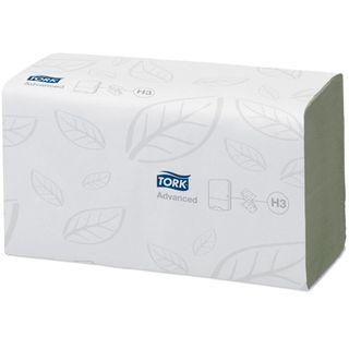 Tork H3 Advanced 2ply Green Singlefold Paper Towels Ctn/15 (290179)