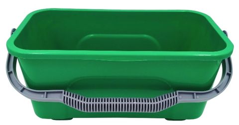 Rectangle Plastic Window Buckets Green 12L