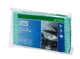 Tork 1ply Green Cleaning Cloths Pk/25 (297501)