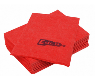 Edco Red Viscose Cloth 40x40cm Pk/10