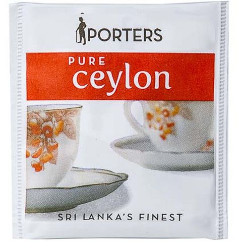 Healthpak Porters Pure Ceylon Enveloped Teabags Ctn/500