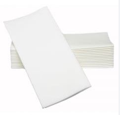 Hospitality 1/4 Fold Linen-Feel Dinner Napkins CLEAR - 3447442