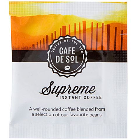 Healtthpak Cafe de Sol Supreme Freeze-Dried Coffee Sachets Ctn/500