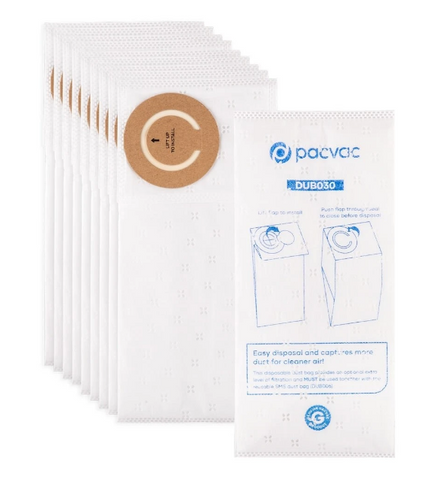 Pac Vac Thrift Vacuum Bags Pk/10 (DUB030)