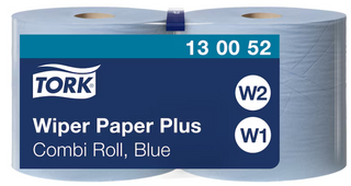 Tork Wiping Paper Plus Blue Combi Roll 2 ply W1/W2 (130052)