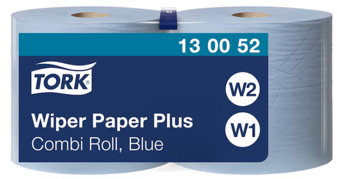 Tork Wiping Paper Plus Blue Combi Roll 2 ply W1/W2 (130052)