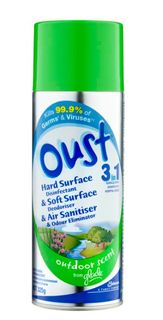 Deb Oust 3 in 1 Hard Surface & Air Sanitiser 325g