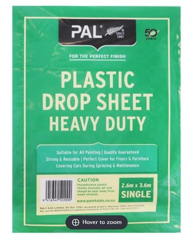 Dropsheet Plastic 1.8 x 2.4 m