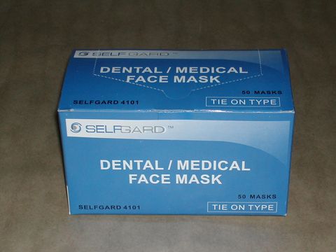 BLACK 3ply Daily Disposable Face Mask Ear Loop Pk/50
