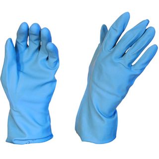 Gloves Rubber Household Blue Medium PAIR