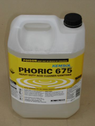 Kemsol Phoric 675 Cleaner Sanitiser 5L