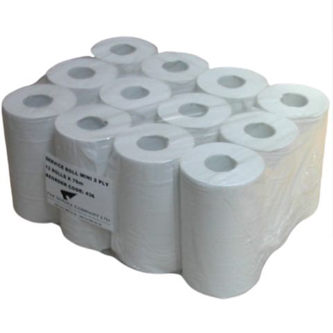 Coastal 2ply Mini Centrefeed Paper Towels Ctn/12