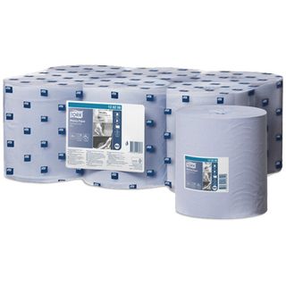 Tork M2 Food Contact Safe 1ply Blue Centrefeed Paper Towel Rolls Ctn/6 (128208)