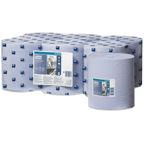 Tork M2 1ply Blue Centrefeed Paper Towel Rolls Ctn/6 (128208)