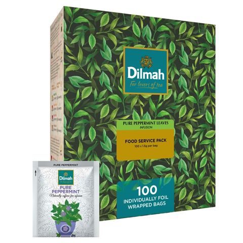 Dilmah Enveloped Peppermint Tea Bag Box/100