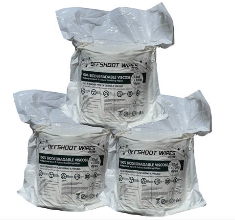 Offshoot Wipe Refill - Sanitising Wet Wipes Roll/1000