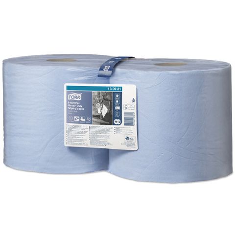 Tork 3ply Combi Rolll Industrial Wiping Paper Blue Ctn/2 (130081)