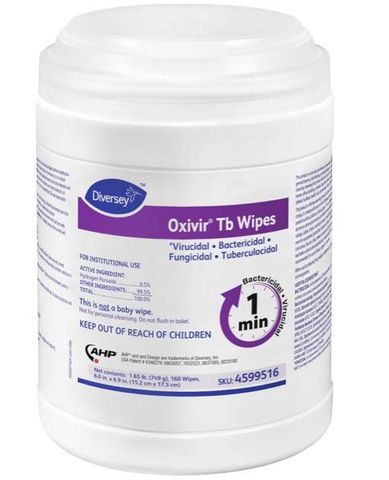 Diversey Oxivir Tb Wipes 28cm x30cm Refill PK/160 CTN/4