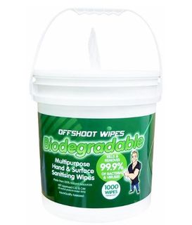 Offshoot Biodegradable Multipurpose Hand & Surface Wipes Bucket/1000