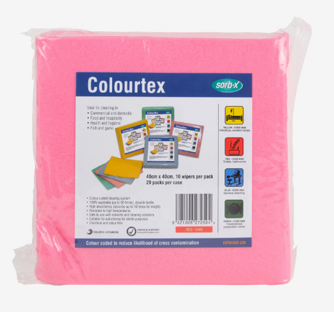 PH Textile Cloths Red/Pink Pk/10